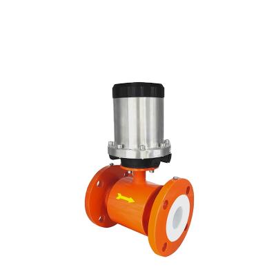 China PTFE Integrated Electro Magnetic Flow Meter For Flow Meter Sewage Integrated Magnetic Flow Meter for sale