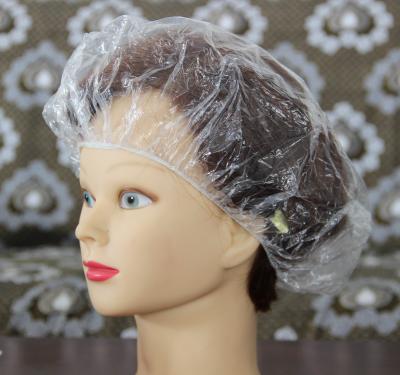 China PE SANITARY Disposable Plastic Shower Cap for sale