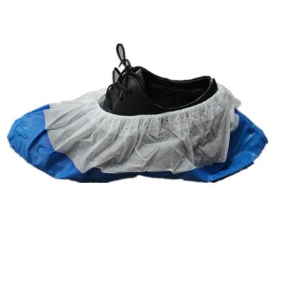 China Disposable PE cpe coated shoe cover different sizes available for sale