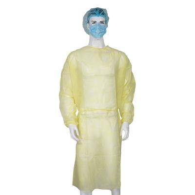 China Professional Disposable Dust Proof PP Isolation Protective Waterproof Medical Surgical Gowns for sale