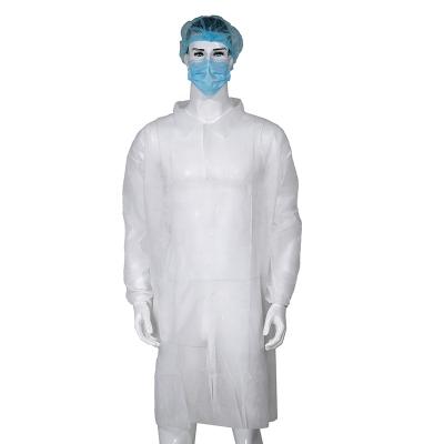 China Breathable Custom High Quality Breathable Disposable Professional Protect White Lab Coat for sale