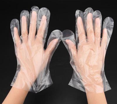 China Water Proof Daily Use Custom Disposable Plastic Food Hand Gloves Transparent PE Disposable Gloves for sale