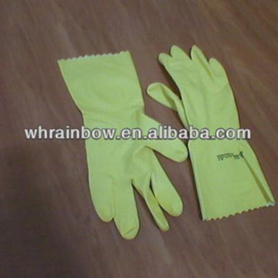 China DIP LINED Cheap Household Latex Glove for sale