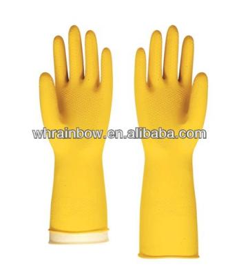 China FLOCKLINED JET & DIPPPED FLOCKLINED Cheap Household Latex Hand Cleaning Glove For Dish Washing for sale