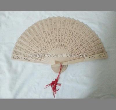 China China 20cm Wooden Sandal Hand Fan For Gift for sale