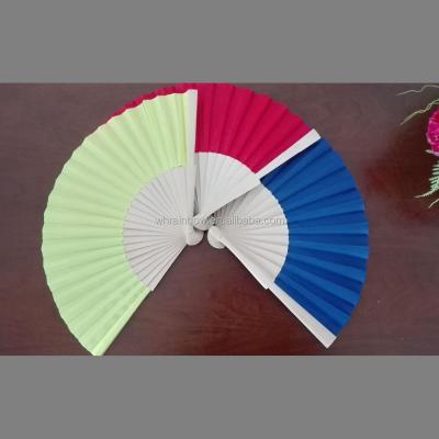 China China Cheap Promotional Foldable Hand Fan With Wooden Or Bamboo Sticks for sale