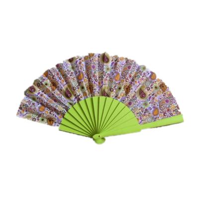 China China Hand Fan With Varnished Wooden Ribs For Promotion for sale