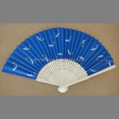 China China customized folding fan for wedding with printed paper on two side for sale