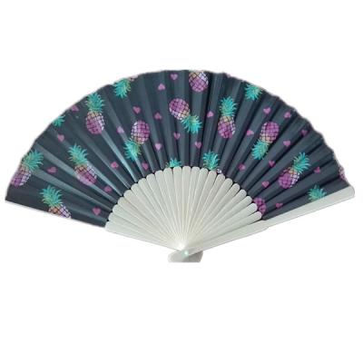 China China Custom Printed Paper Fan With Bamboo Handle for sale