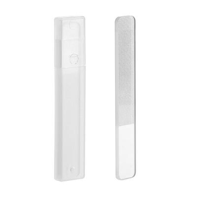 China Portable Lightweight Rectangular Nail Files New 2022 Fashion Nail Care Beauty Salon Wholesale Nail Nano Glass Folder Nail Custom Logo 14g for sale