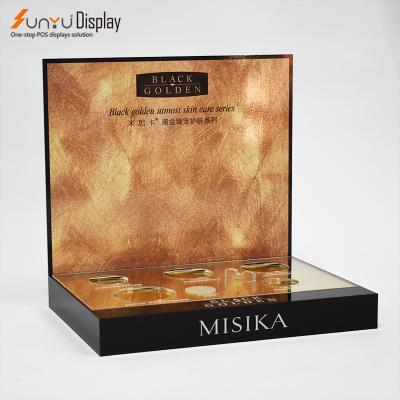 China Top Fashion Product Display Stand Plastic Free Standing Skin Care Display Rack The New Listing Display For Skin Care for sale