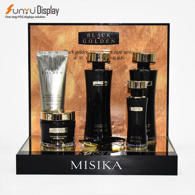 China hot sale environment friendly promotion cosmetic acrylic display table for skin care retail display arcylic unit for sale