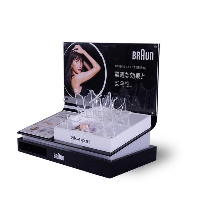 China Display Stand Factory OEM Beauty Instrument Counter Beauty Acrylic Display Racks Beauty Shop Display for sale