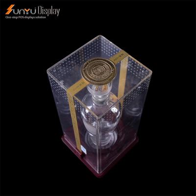 China Handmade Display Stand Customize New Acrylic Beer Acrylic Showcase Cabinet Acrylic Stairs Show Bottle Display for sale