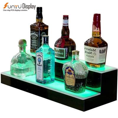 China Display Stand Led Light Wine Bottle Display Case Box Acrylic Wine Display Stand Glorifier for sale