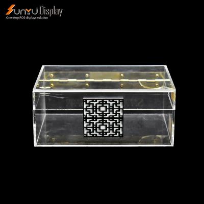 China Customize New Style Customized Acrylic Clear Acrylic Display Box Storage Box With Lid for sale