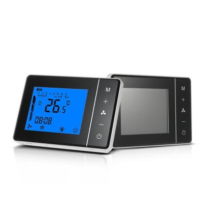 China Air Conditioner Coil Units/HVAC LCD Display Touch Screen Fan Speed ​​Control Temperature Controller Electronic Room Thermostat for Central Air Conditioner for sale