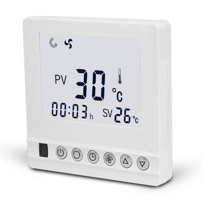 China 24V FCU Hotel Room Thermostat Digital Temperature Controller for Cooling Heating for sale