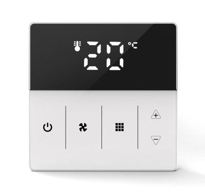 China Modern Digital Hotel Room FCU Thermostat Temperature Controller For Cooling Heating for sale