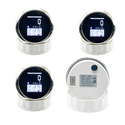 China Gauge Types 85mm Four-in-One TFT Display NMEA2000 Meter with Tachometer, Oil Pressure, Oil Temperature and Voltage for sale