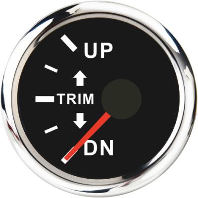 China UP~DN 52mm Boat Marine Yacht Instrument Engine Trim Meter 12/24V 0-190ohm 160-10ohm for sale