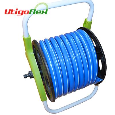 China Felxible Plastic Water Discharge Hose Reel PVC Garden Hose Water Sprinkler Hose PVC Tube for sale