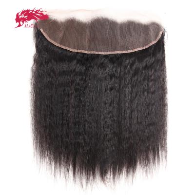 China Yaki Ali Queen Yaki Straight 13X4 Virgin Hair Lace Headband for sale