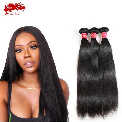 China Wholesale Price Straight Virgin Hair Bundles , Silky Straight Double Drawn Brazilian Hair Extension for sale