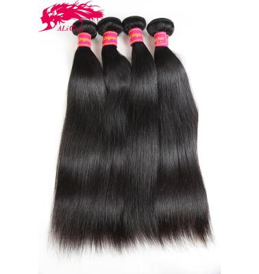 China Ali Queen Double Eleven Silky Straight Virgin Hair Raw Brazilian Wave Hair Weaves for sale