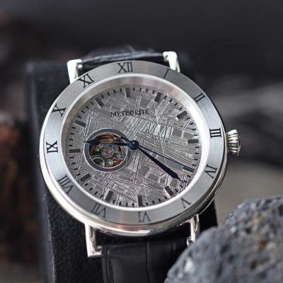 China Timeless  Extraterrestrial Meteorite Dial Watch 45mm Automatic Leather Watch for sale