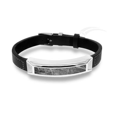 China Genuine Leather Men'S Meteorite Bracelet Adjustable Unisex Comfortable for sale