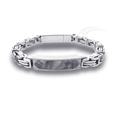 China Special Chain Meteorite Stainless Jewelry Bracelet With Unique Meteorite for sale