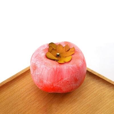 China High quality cute China craft simulation fruit persimmon other hobby toy for dining room decoration in window display for sale