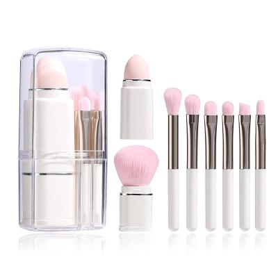 China wholesale Cruelty Free Synthetic FEIYAN Hair 8 in 1 Portable Personalized Makeup Brush Travel Set Vegan Mini Makeup Brush Set Custom Made, Travel Makeup Brushes for sale