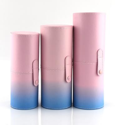 China Fashion Logo Makeup Brush Set Storage Container Large Capacity Makeup Brush Case Custom Cosmetic Tube for sale