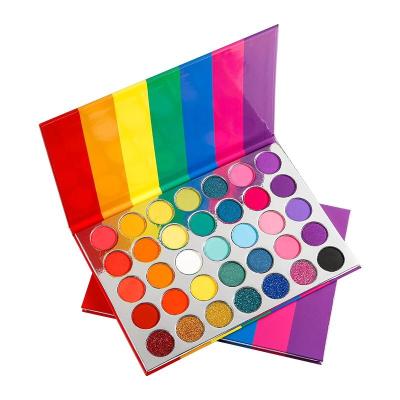 China New 35 Color Long Lasting Waterproof Shimmer Eyeshadow Harmless Matte Matte Palette LOW MOQ for sale