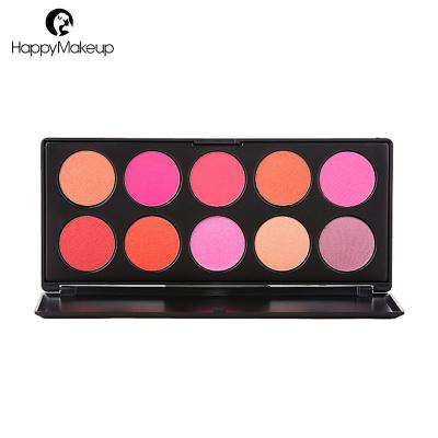 China Other 10 Color Pro Private Label Blush Palette for sale