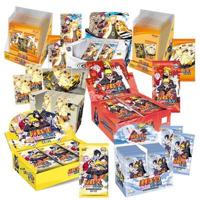 China Collectible Gifts Narutoes Edition Anime Figures Hero Card Uzumaki Uchiha Sasuke Character Card Collection Bronzing Barrage Flash Cards Boy Gifts for sale