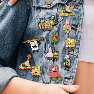 China Hard Enamel Pin Soft Lapel Pin Plated Anime Cartoon Pin Cheap Gifts Pin Button Badge Tin For Europe Metal Badges Cartoon for sale