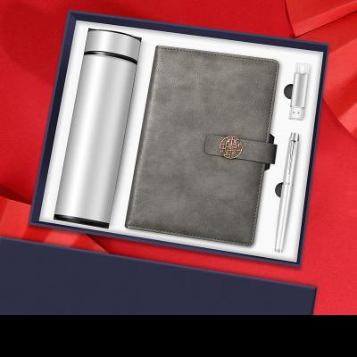 China Presentation Gift Set Custom Logo Good Quality Diary Gifts Box With Vacuum Cup Business Gift Set for sale