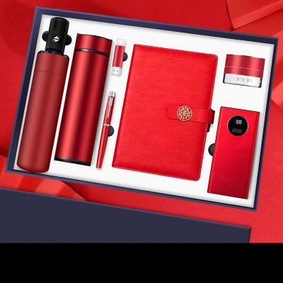 China Agriculture 2023 Office Executive Business Year End Gifts Staff Customer Notebook Thermos Mug Kits Gift Corporate Promotional Items for sale