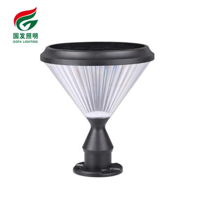 China Modern Waterproof Landscape Gate Post Fence Garden Pillar Light Solar Ip65 Outdoor Yard Lights Garden for sale