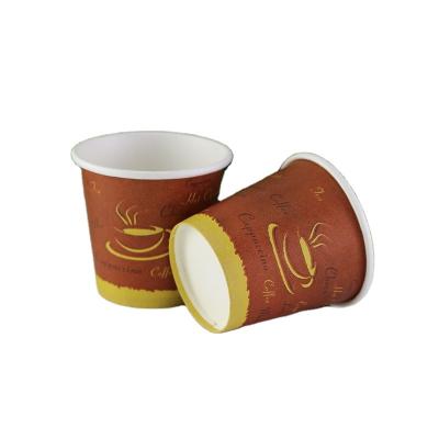 China China Factory Disposable Espresso Coffee Low Price 4oz 100ml Paper Cups for sale