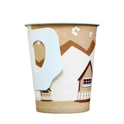 China 4oz Disposable Paper Coffee Cups With Handles From Disposable Paper Coffee Cup China Factory for sale