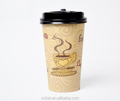 China Custom Disposable Paper Cups 6oz Disposable Coffee Cup Lid for sale