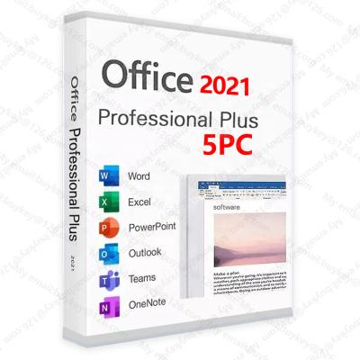 China Lifetime Software Newset Office 2021 Plus Office 2021 Plus Key Office 100% Activation Professional Online License Key 5 PC for sale