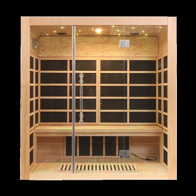 China Crystal Infrared Sauna Room 4 People Computer Control Panel Sauna Dry Room for sale