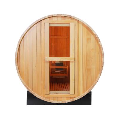 China Popular outdoor computer control panel sauna room barrel steam sauna room for sale