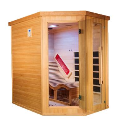 China Computer Control Panel Single Bed Chair Infrared Sauna Room Canada Hemlock Sauna Room for sale