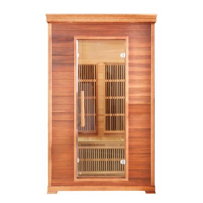 China Red Cedar Computer Control Panel Premium Infrared Sauna Room Sauna Room for sale